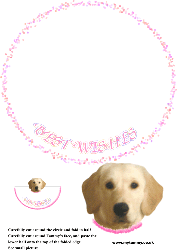 Golden Retriver Puppy novelty card